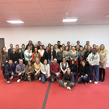Photo de groupe des collaborateurs ayant participé au projet d'entreprise 2025