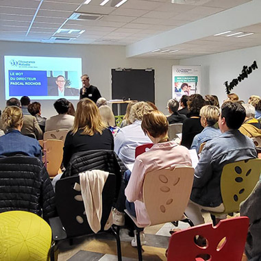 Création de la direction médicale de la CPAM de la Sarthe : discours de Pascal Rochois, directeur de la CPAM aux 45 collaborateurs