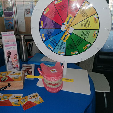 Photo du stand de prévention bucco-dentaire