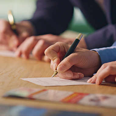 Photo de signature du texte