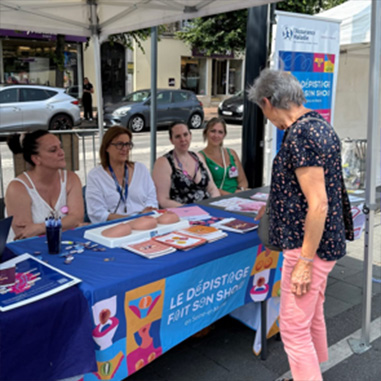 stand de la CPAM au roadshow