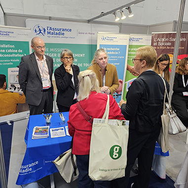 stand de l'Assurance Maladie au Congrés des maires