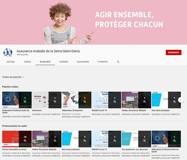 Chaîne Youtube de la CPAM 93