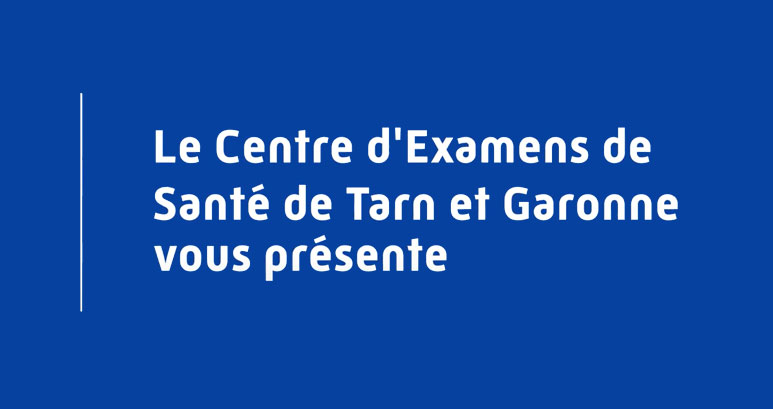 Présentation de l'examen de prévention en santé