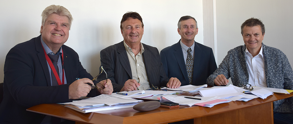 Photographie du Président et des vices-présidents du conseil d'administration de la CPAM du Var