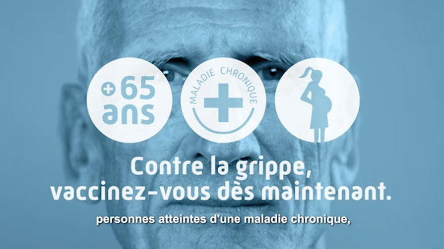 Spot vidéo campagne vaccination anti-grippale