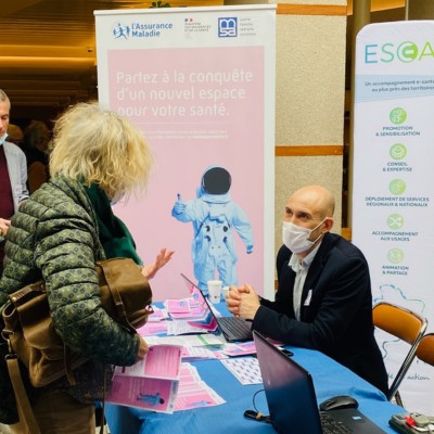 Promotion de Mon espace santé au CHU de Poitiers.