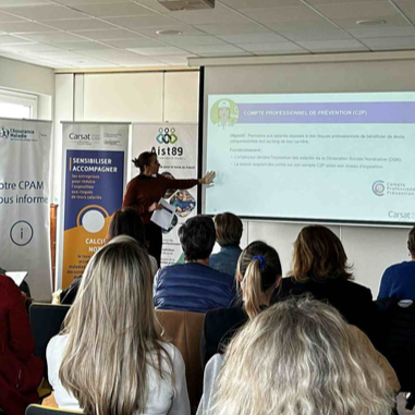 Groupe d'assurés ayant participé à l'atelier