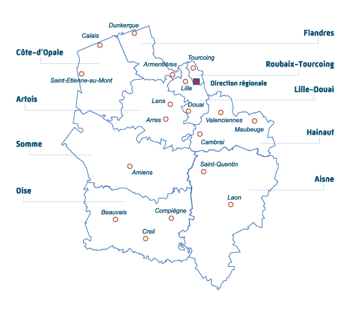 carte de notre implantation