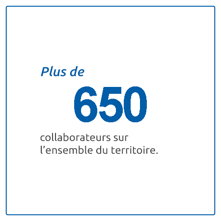 Plus de 82000 collaborateurs sur l'ensemble du territoire.