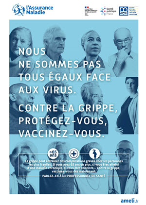 Nous ne sommes pas tous égaux face aux virus.
Contre la grippe, protégez-vous, vaccinez-vous