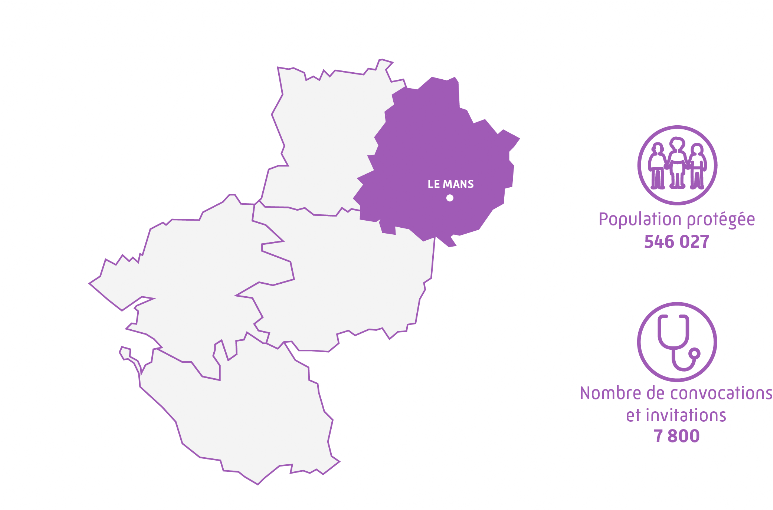 Sarthe
Population protégée : 543174
Nombre de convocations : 7489